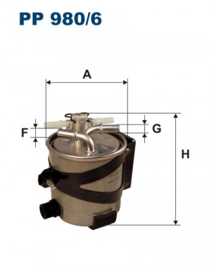 Фильтр топливный RENAULT Grand Scenic (06-08) (1.5 DCI),Megane (05-09) (2.0 DCI) PP9806 FILTRON