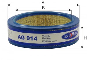 Фильтр воздушный AG914 AG 914 GOODWILL