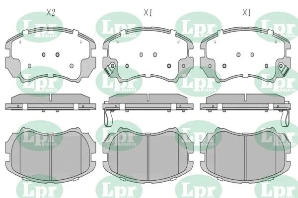 Комплект тормозных колодок 05P1369 05P1369 LPR