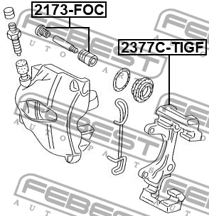 Скоба передн суппорта SKODA YETI, SUPERB 2377C-TIGF 2377C-TIGF FEBEST