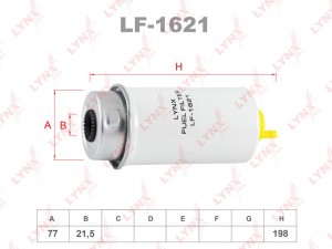 фильтр топливный! Ford Transit 2.2/2.4/3.2TDCi 06> LF-1621 LYNXAUTO