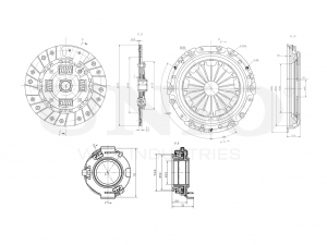 Комплект сцепления с подшипником CLT-20056 UNIO