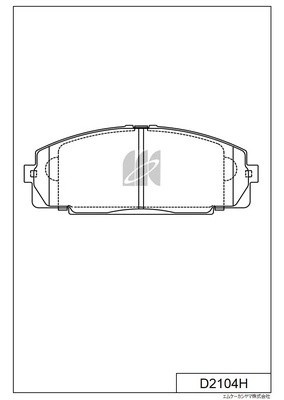 Колодки тормозные дисковые пер. TOYOTA HIACE 89-02 D2104H D2104H MK KASHIYAMA