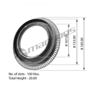 Сальник ступицы M010498 107.6*152.6*19.5 ABS-100 GR146 MANSONS