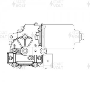 Моторедуктор стеклооч. для а/м Mercedes-Benz Sprinter (13-) (перед.) (VWF 1562) VWF 1562 START VOLT