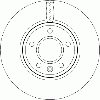 Диск тормозной передний OPEL ASTRA J 300мм DF7923 DF7923 TRW