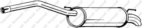 Глушитель VW Caddy (2KB,2KJ) (04-11) задняя часть BOSAL 233-087 BOSAL