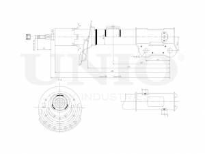 Амортизатор газовый передней подвески правый SAB-10308 UNIO
