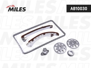 Комплект цепи ГРМ TOYOTA 1.4-1.8 99-co звездочками (INA 553033910) AB10030 AB10030 MILES
