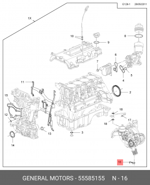 OPEL ASTRA J (2010>) 55585155 GENERAL MOTORS