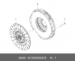 корзина сцепления ! \MAN TGA 18-41.460-530 09/00> 81303056429 MAN