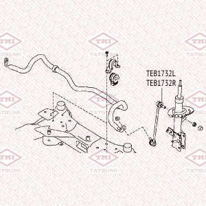 NISSAN X-TRAIL (T32) (2014>) TEB1732L TATSUMI