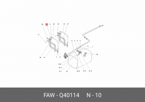 Шайба FAW J6L OE Q40114 FAW