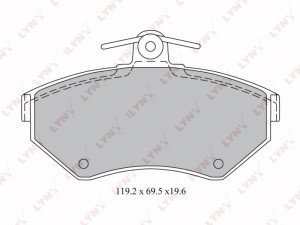 Колодки тормозные передние подходит для AUDI A4 (B5) 1.6-1.9TD (LUC) 97-00, VW P BD-1214 LYNXAUTO