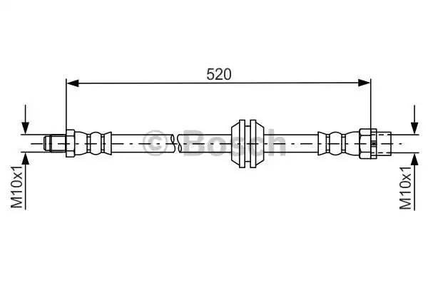 Шланг тормозной MINI Countryman (R60) передний BOSCH 1 987 481 680 BOSCH