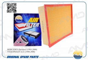 Фильтр воздушный MERCEDES Sprinter, 1995-2006, VOLKSWAGEN LT, 1996-2006 AMDFA372 AMD.FA372 AMD