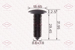 Клипса автомобильная [упаковка 10 штук] GENERAL MOTORS TJB1356 TJB1356 TATSUMI
