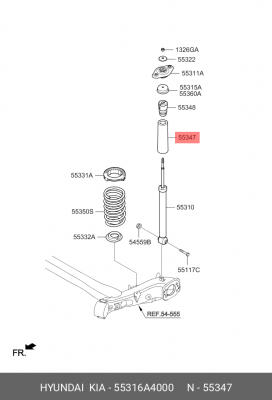 Кожух 55316-A4000 55316A4000 HYUNDAI KIA