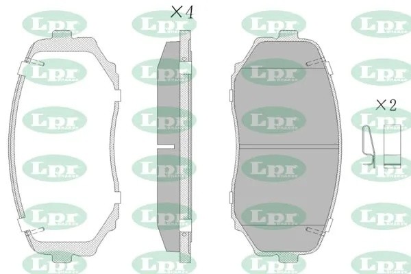 Комплект тормозных колодок 05P1573 05P1573 LPR