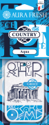 Ароматизатор подвесной картонный (aqua) Country AURA FRESH 23016 AURA FRESH