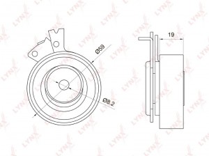 Ролик ремня ГРМ натяжной PB-1049 LYNXAUTO