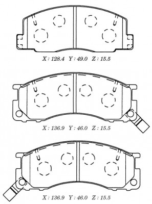 Колодки тормозные дисковые пер. Toyota Previa 2.4i 90-96 D2106M D2106M MK KASHIYAMA