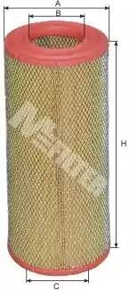 фильтр воздушный! H344.5 D155 d81\ Iveco DAILY II -99 A391 MFILTER AUTOMOTIVE FILTERS