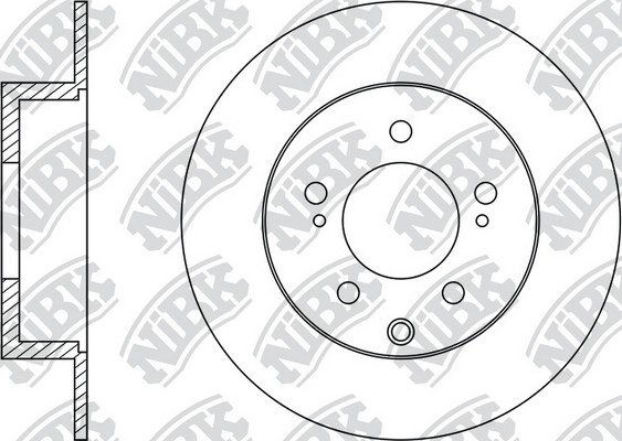 Диск тормозной задний CITROEN C-CROSSER/MITSUBISHI OUTLANDER/ASX/PEUGEOT 4007 RN RN1404 NIBK