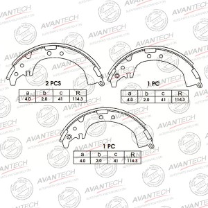 Колодки тормозные барабанные AVANTECH AVS0110 AVANTECH