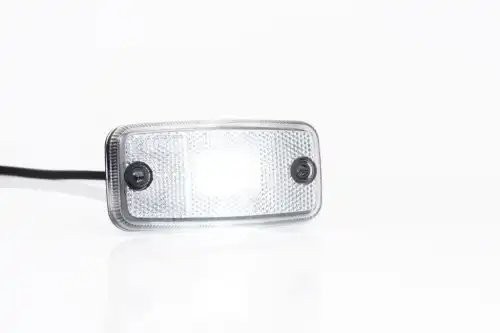 фонарь габаритный! LED, белый, 110х54, с проводом 0.5м\ FT019BLED FRISTOM