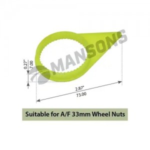 Индикатор гайки колеса (L-73, h-7) AF33 зеленая  10шт 120655 MANSONS