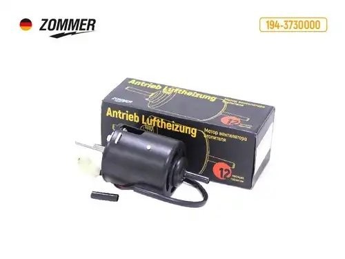Мотор отопителя ГАЗ Волга, ГАЗель (салона), ПАЗ, ЗИЛ (12В/40Вт) 194-3730000 ZOMMER
