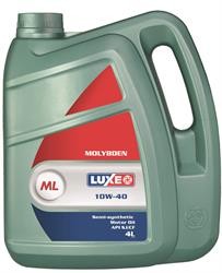 Масло моторное LUXE Molybden 10W-40 SJ/CF полусинтетическое 4 л 114 LUXE OIL