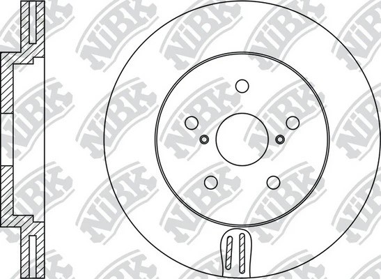 Диск тормозной передний LEXUS RX300/RX350/RX400 03 RN1443 RN1443 NIBK