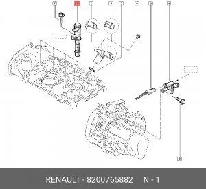 Катушка зажигания ЛАДА Largus RENAULT Logan (1.4/1.6) (16кл.) OE 8200765882 RENAULT