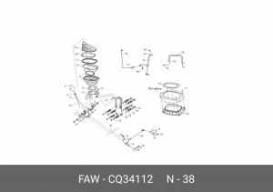 Гайка М12х1,25 CQ34112 FAW