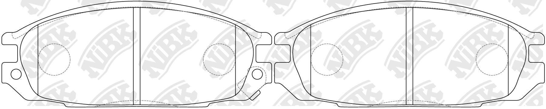 PN2371-NIBK колодки дисковые з.\ Nissan Patrol Y60 87-97 PN2371 NIBK