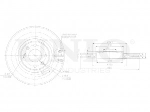 Диск тормозной передний BRD-20463 UNIO