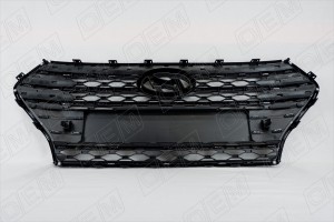 Решетка радиатора Hyundai Solaris 2 2017-2020, под хромированные накладки OEM3163 OEMPARTS