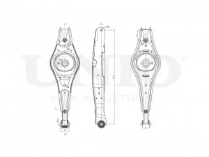 Рычаг подвески поперечный передний нижний SSP-40125 UNIO