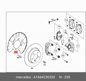 MERCEDES BENZ W166 M-KLASSE (ML) (2011>) ЛЕВЫЙ A1664230320 MERCEDES BENZ