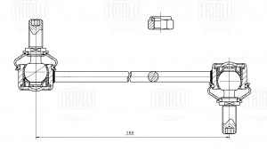 Стойка стабилизатора переднего SP 0834 TRIALLI