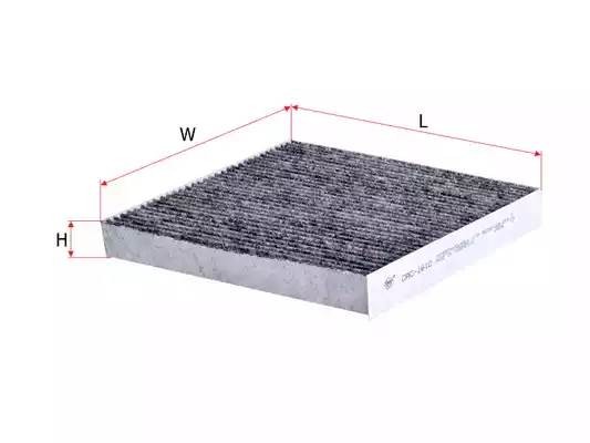 Фильтр салонный угольный  HONDA CIVIC 1,8 2014 -  CAC1610 Фильтр салонный угольн CAC1610 SAKURA