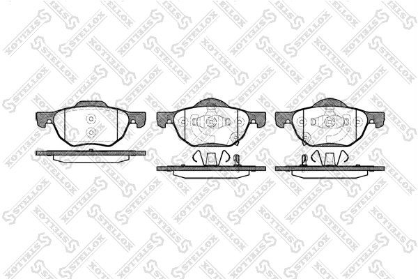 1068 02=D5125M-01=FDB1704 [45022SEAE01] !колодки дисковые п.\ Honda Accord all 0 1079-002-SX STELLOX