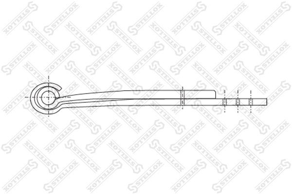 полурессора 2-ух лист. !2/38x100x85 500+440/295/50/70 S30/- \BPW 84-55619-SX STELLOX