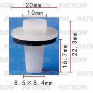 NISSAN Клипса заднего бампера P371096 PATRON