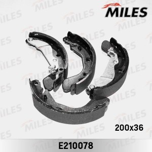 Колодки барабанные CHEVROLET AVEO T250 (200x36) (TRW GS8760) E210078 E210078 MILES
