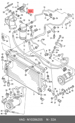 Болт VW AUDI OE N 102 862 05 VAG