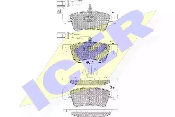 181815 колодки дисковые задние!\ VW Touareg 2.5TD/3.2/4.2/5.0, Porsche Cayenne 0 181815 ICER