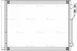 Радиатор кондиц. для ам BMW 5 (F10) (09-) 2.0i M,A (LRAC 2626) LRAC 2626 LUZAR